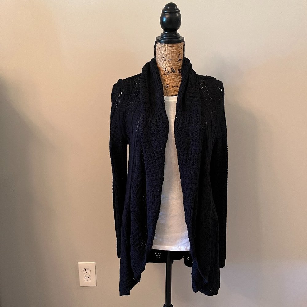 I.N.C knit cardigan with shawl collar.